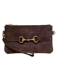 Load image into Gallery viewer, Wellington Wristlet Espresso Suede Edition