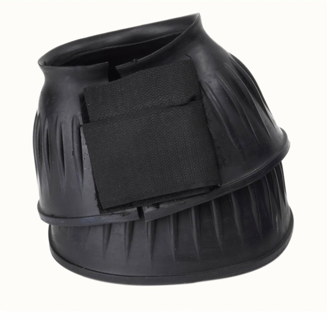 398 Velcro Bell Boots Black