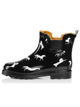 Load image into Gallery viewer, 🎁Norty Womens Ankle Rain Boots w/Fur