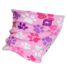 Load image into Gallery viewer, 🎁Turtle Fur Kids Playful Prints Fleece Single Layer Neck Warmer: Pink Paws