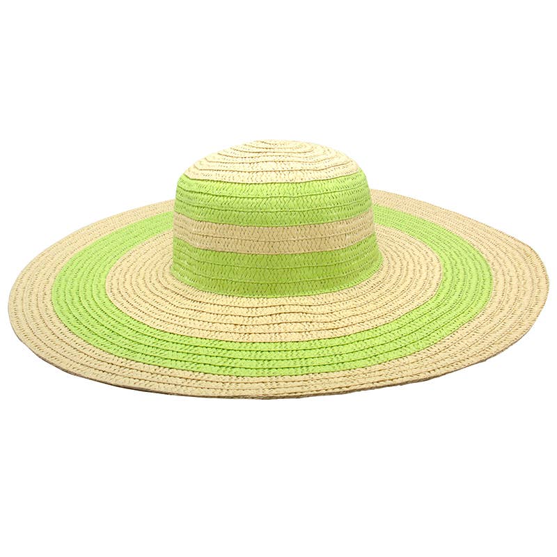 Sun Hat - Wide Brim Stripe