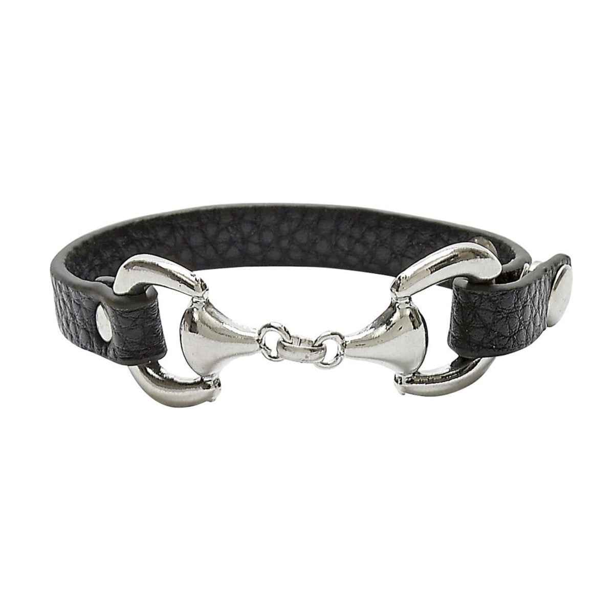 599 Snaffle Bit Leather Bracelet