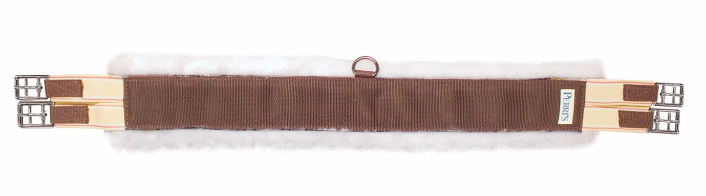 161 Perri’s Brown Nylon Fleece Girth