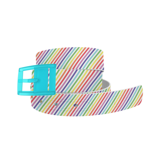 Pastel Pride Belt with Baby Blue Buckle Combo