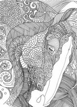 Load image into Gallery viewer, Horse Birthday Card: Line Art Horse