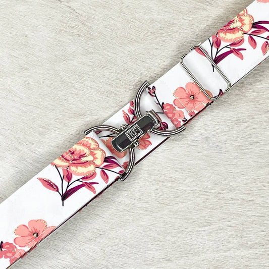 Pink Rose  flower-  adjustable belt