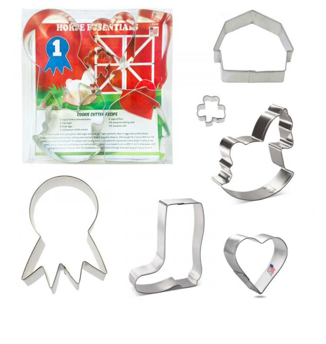 Horse essentials cookie cutter set