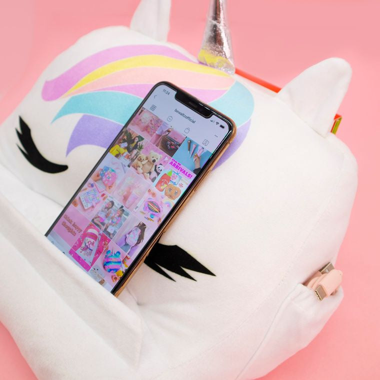 843 Unicorn Plush Tablet Stand