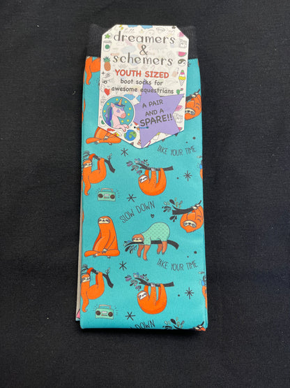 Dreamers & Schemers YOUTH sized Boot Socks