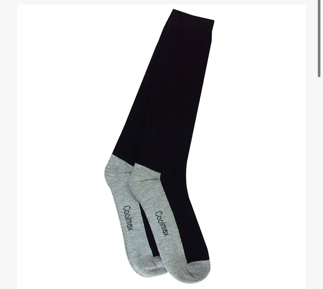Coolmax ladies colored boot sock