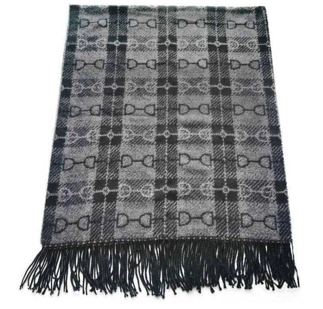 648 AWST Snaffle Bit Plaid Scarf