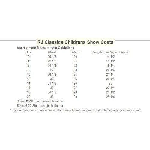 21 R.J. Classics Ellie Girls Show Coat