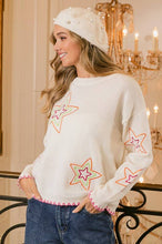 Load image into Gallery viewer, Star Embroidered Sweater
