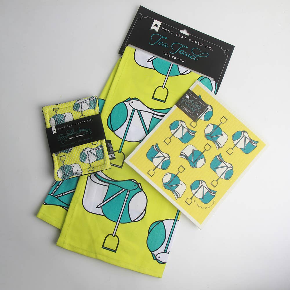 🎁Jump Saddles  Equestrian Tea Towel - Horse Gift Ideas