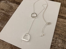Load image into Gallery viewer, English Saddle Stirrup Necklace
