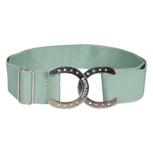 Dapplebay Horse Shoe Elastic Belt - Dusty Teal