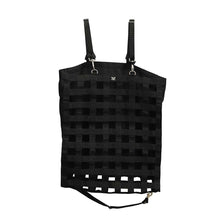 Load image into Gallery viewer, TuffRider 1 3/4" Supreme Nylon Web Front Slow Feeder Horse Hay Bag with Ripstop Fabric Back and webbing Bottom
