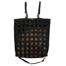Load image into Gallery viewer, TuffRider 1 3/4" Supreme Nylon Web Front Slow Feeder Horse Hay Bag with Ripstop Fabric Back and webbing Bottom
