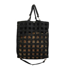 Load image into Gallery viewer, TuffRider 1 3/4" Supreme Nylon Web Front Slow Feeder Horse Hay Bag with Ripstop Fabric Back and webbing Bottom
