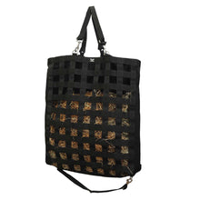 Load image into Gallery viewer, TuffRider 1 3/4" Supreme Nylon Web Front Slow Feeder Horse Hay Bag with Ripstop Fabric Back and webbing Bottom
