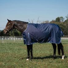 Load image into Gallery viewer, TuffRider Comfy Fit 1200 D RipStop Waterproof/Breathable  Comfy Winter Turnout Blanket Medium Weight 200 GSM Standard Neck W/Adjustable Neck - Single Sheet
