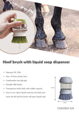 Load image into Gallery viewer, TuffRider Hoof Brush With Liquid Soap Dispenser
