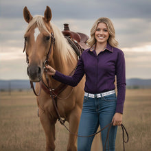 Load image into Gallery viewer, TuffRider Girls ADEY Double Collar Shirt
