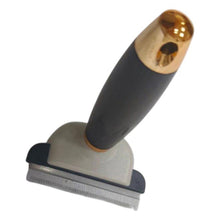Load image into Gallery viewer, Tuffrider Metal Blade Moulting Comb with Soft Gel Grip
