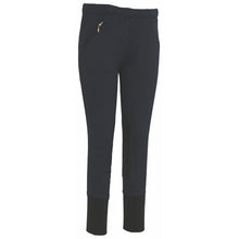 Load image into Gallery viewer, TuffRider Children's Unifleece Pull-On Stretch Fleece Knee Patch Winter Breeches
