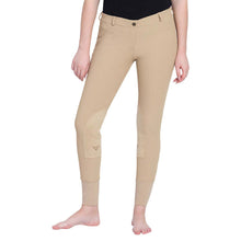 Load image into Gallery viewer, TuffRider Ladies Ribb Lowrise Pull-On Knee Patch Breeches
