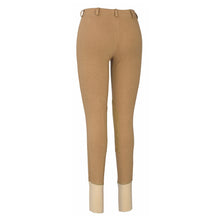 Load image into Gallery viewer, TuffRider Ladies Cotton Lowrise Pull-On Knee Patch Breeches
