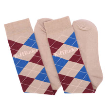 Load image into Gallery viewer, TuffRider Argyle Knee Hi Socks

