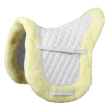 Load image into Gallery viewer, TuffRider Sherpa Fleece Trimmed Shaped Saddle Pad
