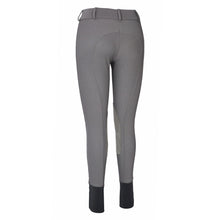 Load image into Gallery viewer, TuffRider Ladies Ribb Lowrise Wide Waistband Knee Patch Breeches
