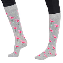 Load image into Gallery viewer, TuffRider Ladies Flamingo/Boat/Horse Knee Hi Socks - 3 Pack
