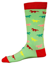 Load image into Gallery viewer, TuffRider Neon Pony Kids Socks
