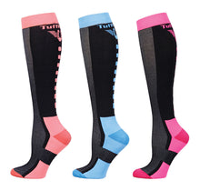 Load image into Gallery viewer, TuffRider Ladies Ventilated Knee Hi Socks - 3 Pack
