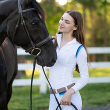 Load image into Gallery viewer, Equine Couture Gradient Long Sleeve Show Shirt
