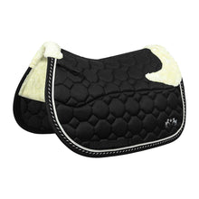 Load image into Gallery viewer, Equine Couture Luxe Saddle Pad with White Sherpa Fleece Lining
