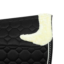 Load image into Gallery viewer, Equine Couture Luxe Saddle Pad with White Sherpa Fleece Lining
