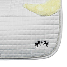 Load image into Gallery viewer, Equine Couture Regal Saddle Pad with White Sherpa Fleece and CoolMax lining
