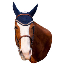 Load image into Gallery viewer, Equine Couture Fly Bonnet with Gold Chain

