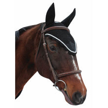 Load image into Gallery viewer, Equine Couture Fly Bonnet with Silver Rope
