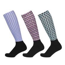 Load image into Gallery viewer, Equine Couture Ladies Lola Padded Knee Hi Boot Socks - 3 Pack
