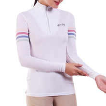 Load image into Gallery viewer, Equine Couture Ladies Gradient IceFil Show Shirt
