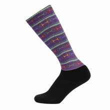Load image into Gallery viewer, Equine Couture Children'S OTC Boot Socks- Neon Bits

