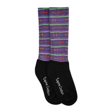 Load image into Gallery viewer, Equine Couture Children'S OTC Boot Socks- Neon Bits
