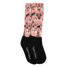Load image into Gallery viewer, Equine Couture Children'S OTC Boot Socks- Springtime Schooling
