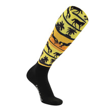 Load image into Gallery viewer, Equine Couture Ladies OTC Boot Socks- Ocala Sunrise
