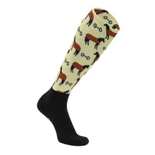 Load image into Gallery viewer, Equine Couture Ladies OTC Boot Socks- Autumn Vibes
